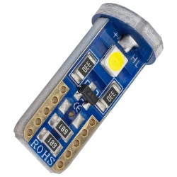 Лампочка светодиодная T10-3030-3SMD 12v белая KING T10-3030-3SMD W