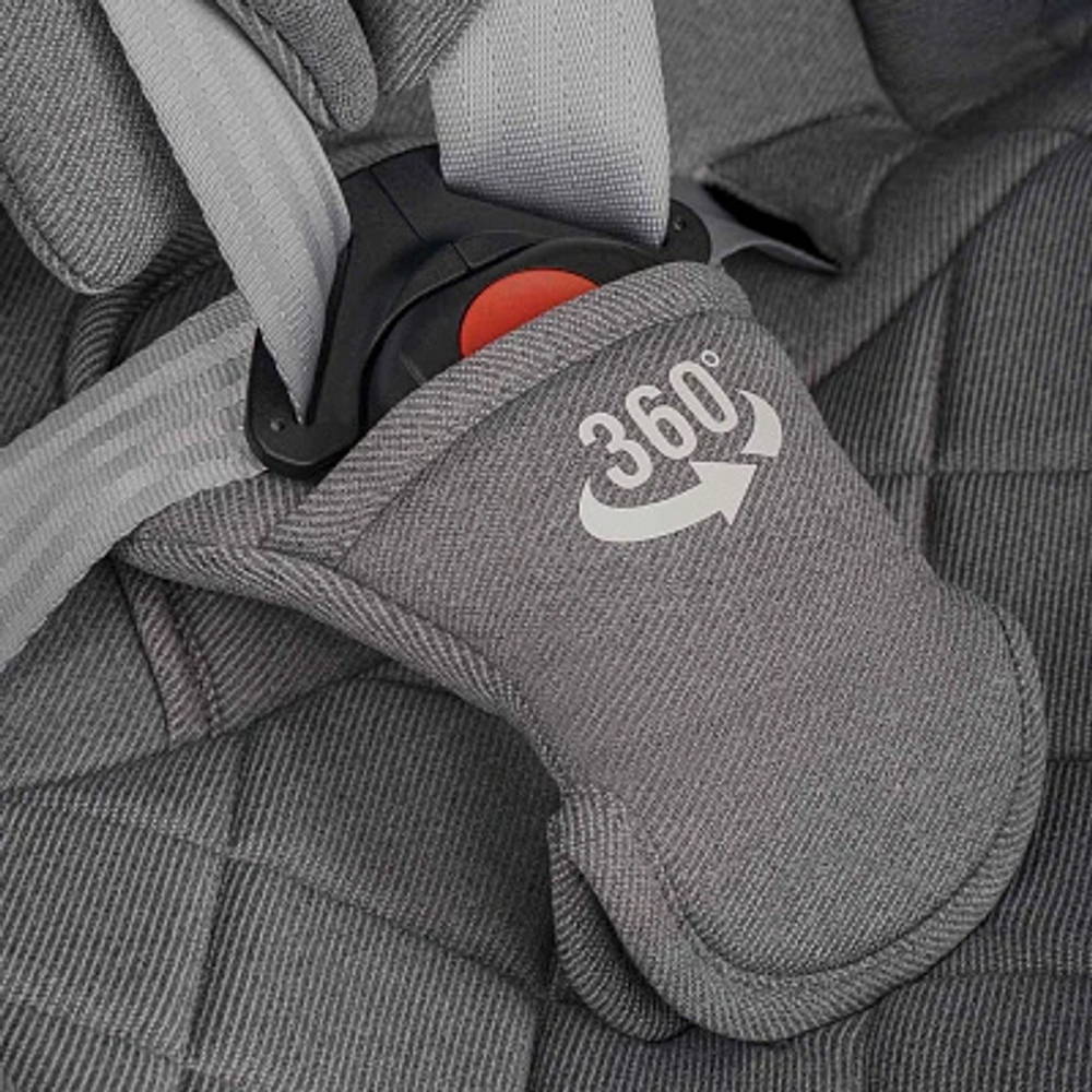 Автокресло детское Indigo Tourneo S ISOFIX группа 0/1/2/3 (0-36) серый
