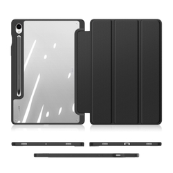 Чехол книжка черного цвета для Samsung Galaxy Tab S10 Lite, Tab S10 FE, Tab S9, Tab S9 FE, серия Toby Series Case от Dux Ducis