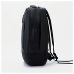 Рюкзак BRAUBERG молодежный с отделением для ноутбука, "Квадро", искуственная кожа, черный, 44х29х13 см, 227088