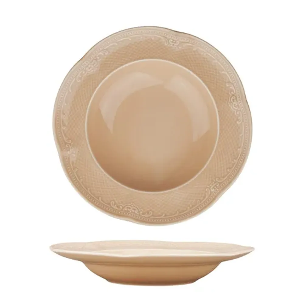 Тарелка глубокая 325 мл d 23,2 см h4 см Aristocrat Peach Tea Noble [6]
