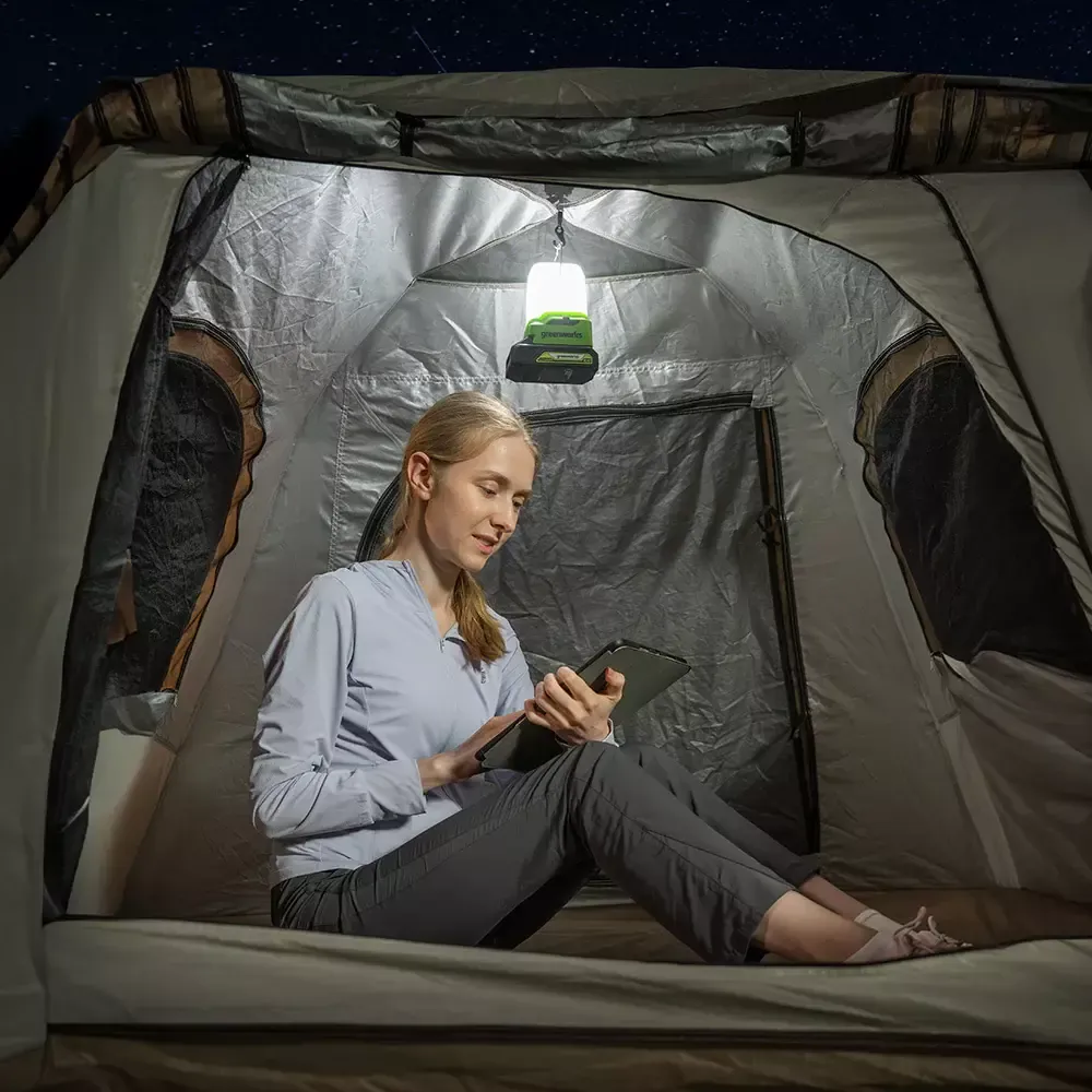 Фонарь светодиодный аккумуляторный Greenworks 24В G24LA500,3501007 без АКБ и ЗУ