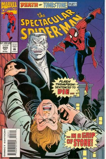 Комикс The Spectacular Spider-Man #204-205 Death by tombstone parts 1-2