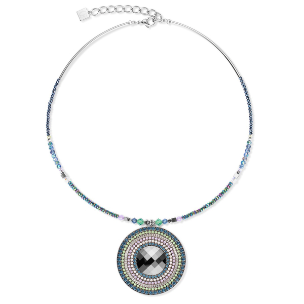Колье Coeur de Lion Blue-Green-Lilac 5036/10-0754