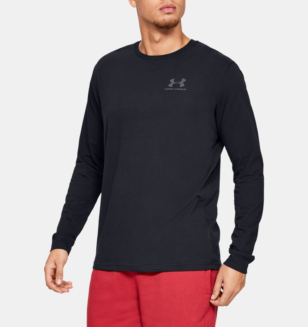 Лонгслив мужской Under Armour UA SPORTSTYLE LEFT CHEST LS-BK