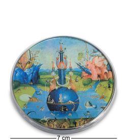 pr-M24JB Зеркальце «Сад земных наслаждений» Босх, фрагмент (Museum.Parastone)