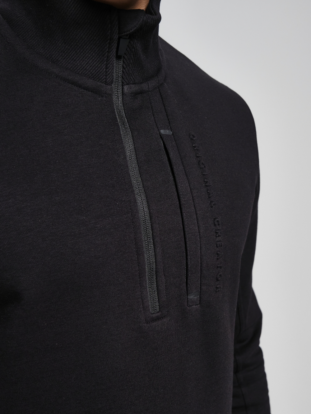Свитшот с короткой молнией ORIGINAL CREATOR HALF ZIP, Черный