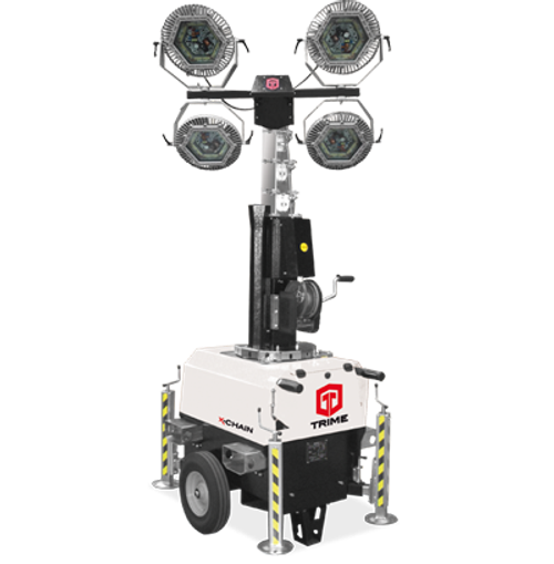 TRIME X-CHAIN 4X150W LED ATEX 7M взрывобезопасная электрическая осветительная мачта