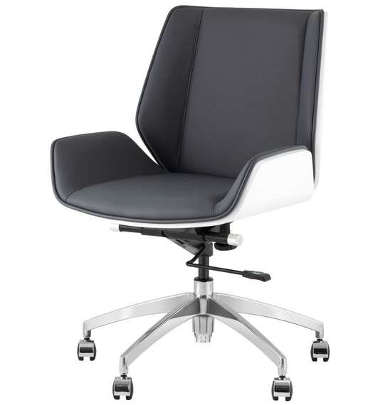 Кресло офисное Crown серо-голубое