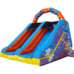Детский надувной батут-горка "Космос"