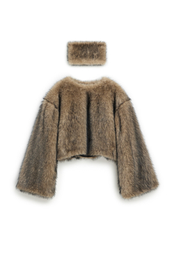 Шуба-трансформер с отстегивающимся низом GO TO PARIS Fox