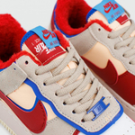 кроссовки Nike Air Force 1 Shadow Beige / Red / Blue Winter