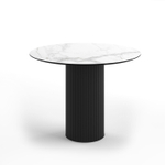 Стол круглый Nolan 100, керамика матовая, белая