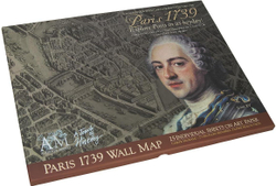 Карта Парижа 1739 года 240х190 см Authentic Models Коричневый
