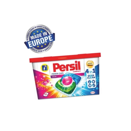 Капсулы для стирки Персил Power Caps Колор 4в1, для цветного, 21 капсул
