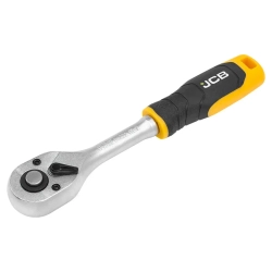 Трещотка реверсивная с резиновой ручкой 1/4'' JCB JCB-80222