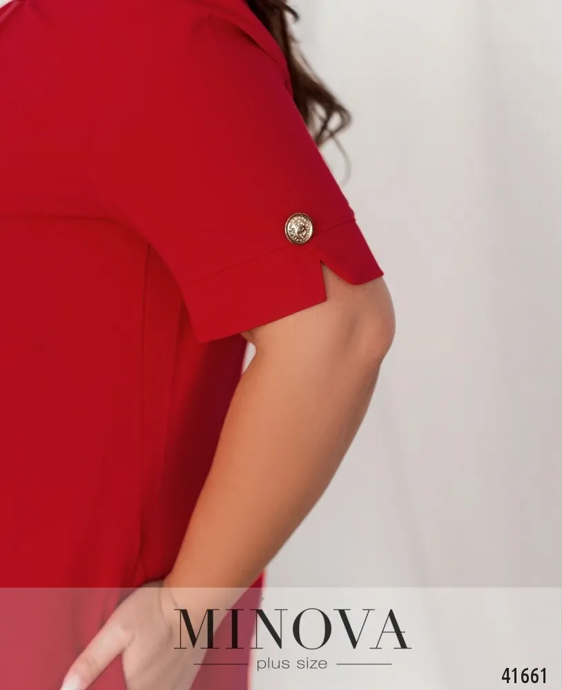 Платье 0142-красный Minova
