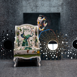 Кресло Объект мечты Индокитайский зелёный павлин