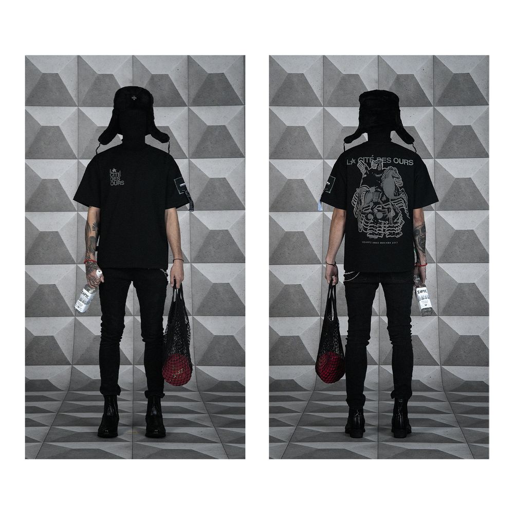 Футболка Heartz Lacite черная