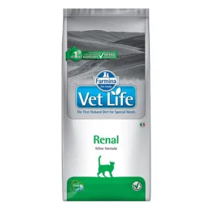 Ветеринарный сухой корм для кошек, FARMINA Vet Life RENAL, при заболеваниях почек