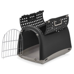 Переноска IMAC LINUS CABRIO для кошек и собак антрациновая 50х32х34