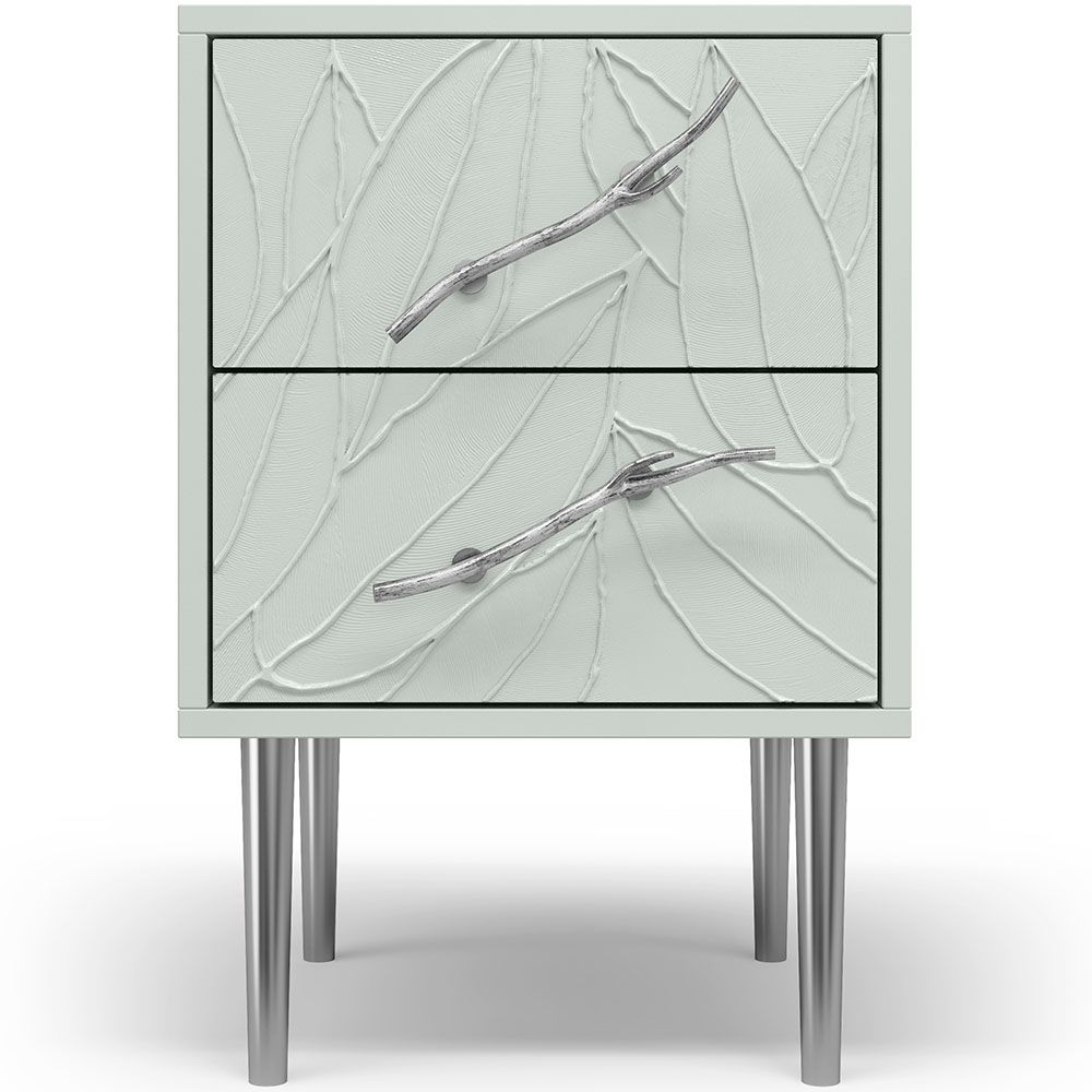 Тумба Арт Колор leaves Стайл Сильвер Серый дым