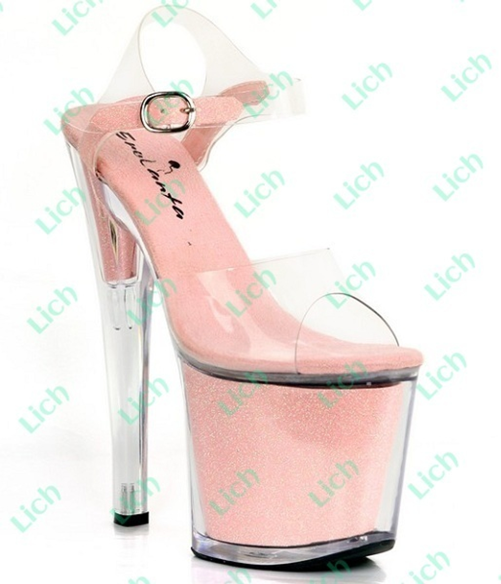 Блестящие туфли на высокой платформе