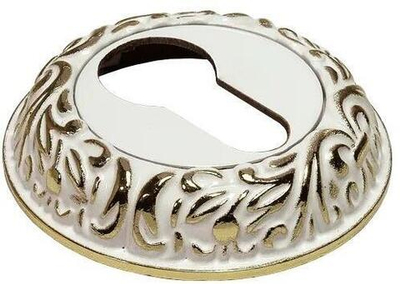 Накладка на ключевой цилиндр MH-KH-CLP золото/белый