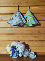 Полотенце кухонное, круглое, 2 шт, вафельное полотно