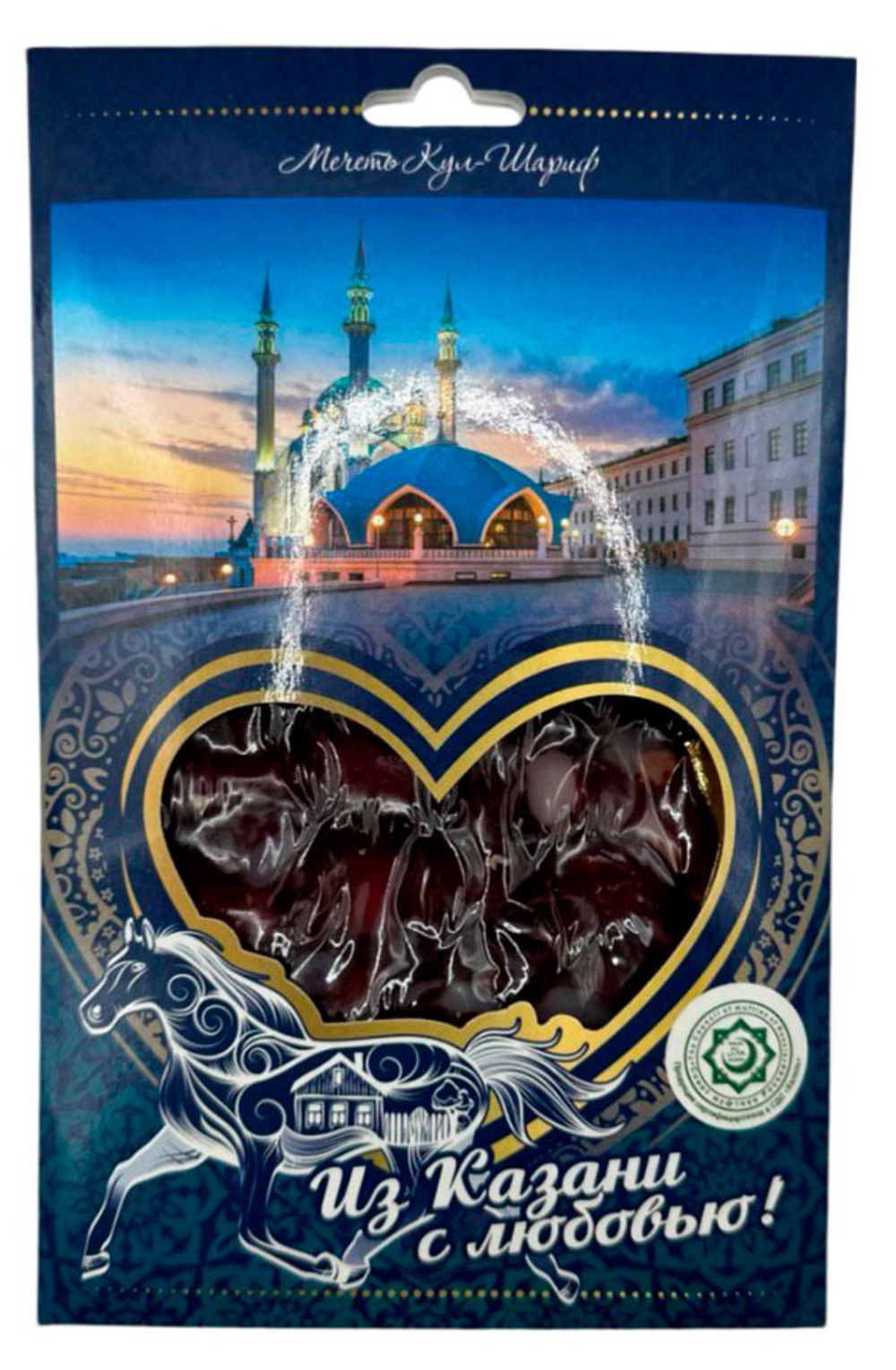 Колбаса сыровяленая "Конина", нарезка, 60 гр, Каусар