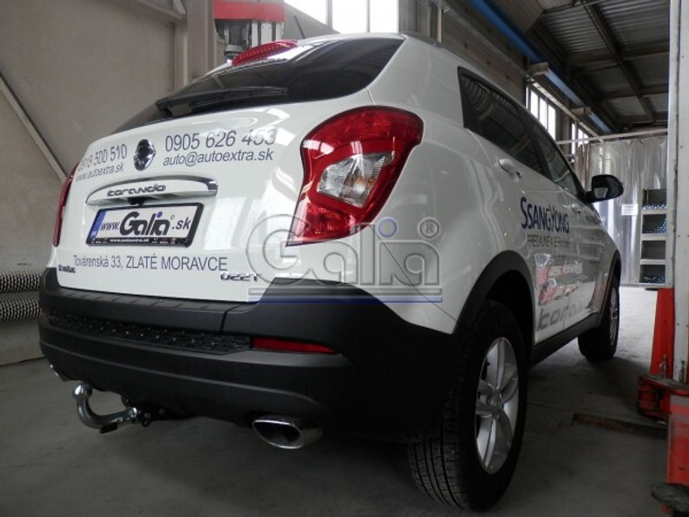 Фаркоп оцинкованный Galia S129A для Ssang Yong New Actyon 2011-(паспорт и сертификат в комплекте)(без электрики)