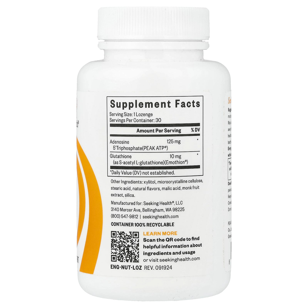 Seeking Health, Energy Nutrients, 30 пастилок