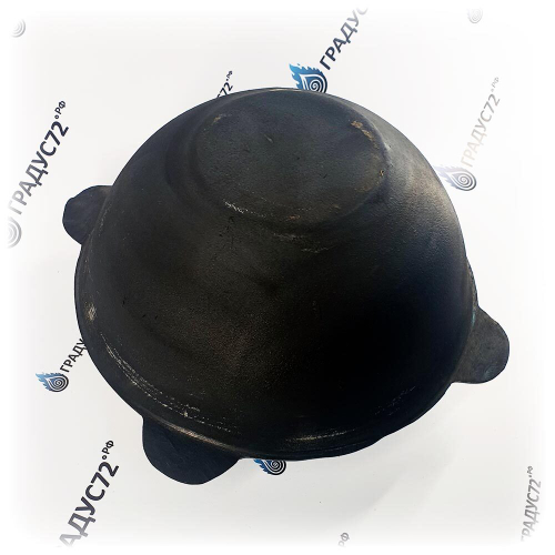 Казан Узбекский чугунный 8 литров с плоским дном и крышкой (г.Наманган)