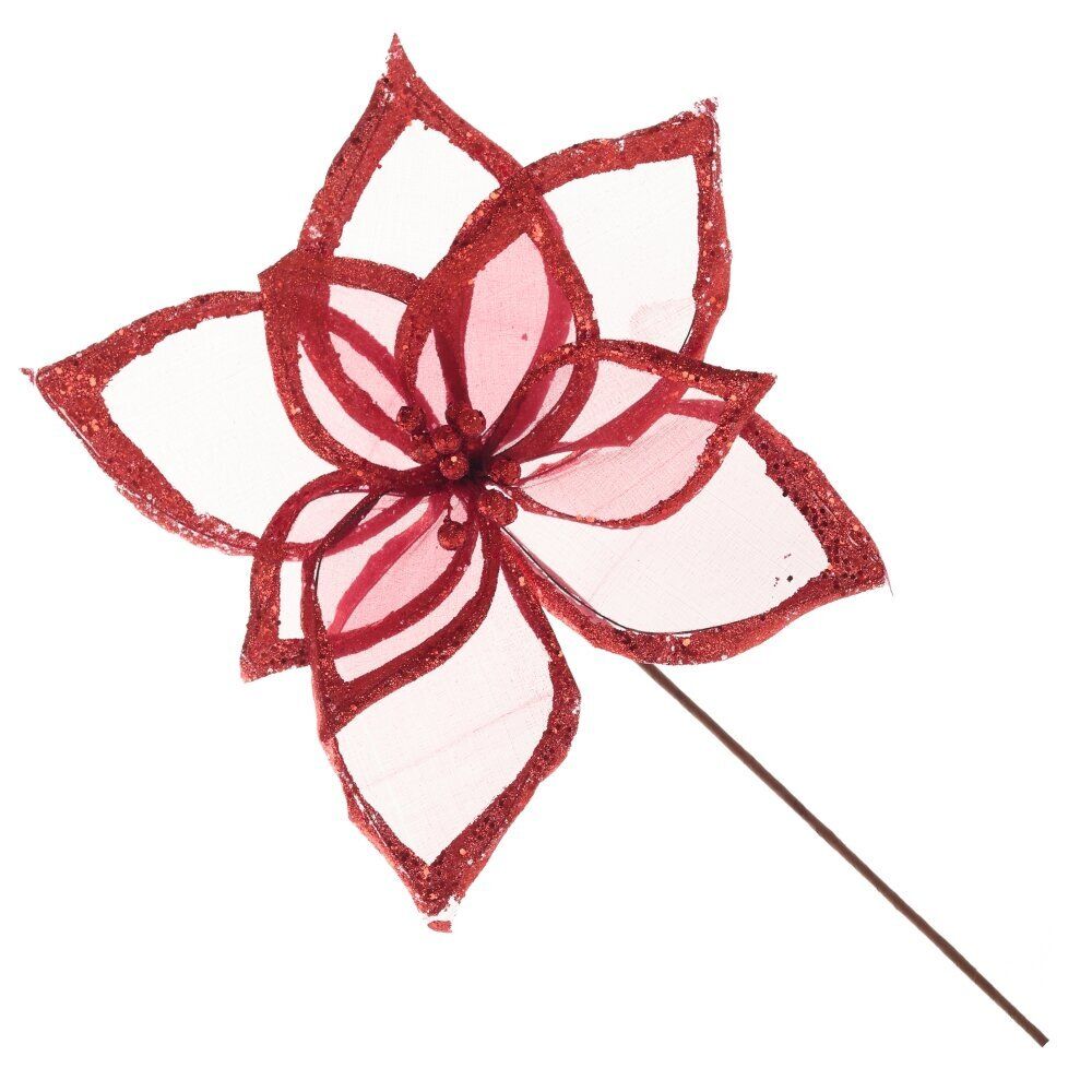 GAEM Цветок искусственный "Пуансеттия", L45 W45 H59 см