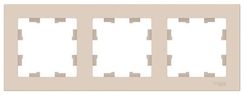 Рамка Systeme Electric ATLASDESIGN 3-постовая бежевая 35979