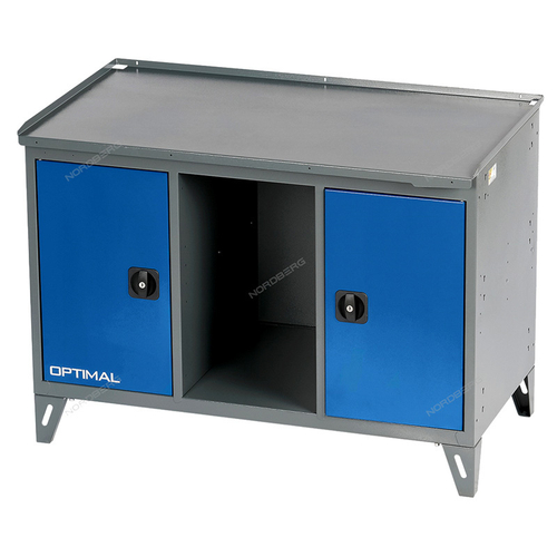 NORDBERG (NW302) Верстак слесарный 3-х тумбовый, 2 створки