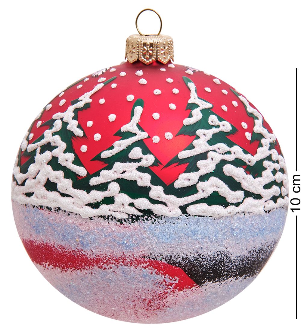 Элита НФШ-1181 Ел. украшение Шар «Заяц с подарками» 100 мм