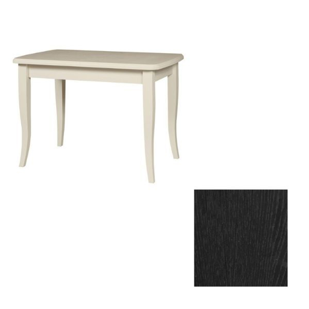 Обеденный стол Виртус 110(140)x70 (черный)