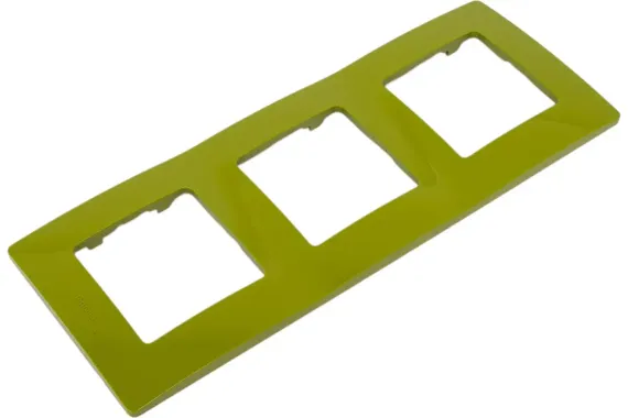 Рамка Legrand Etika 3-постовая зеленый папоротник 25665