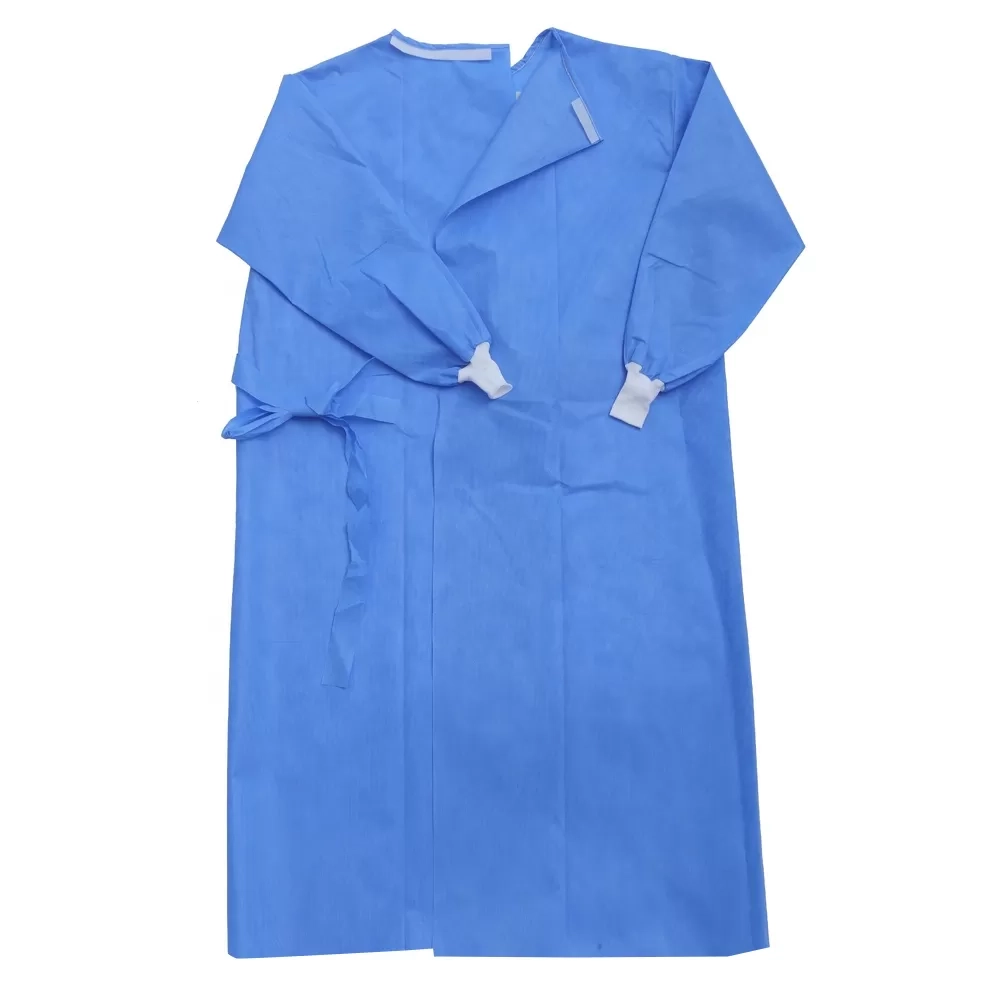 Халат хирургический стерильный Здравмедтех-К Евростандарт 140 см плотность 25 размер 52-54 рукав манжета