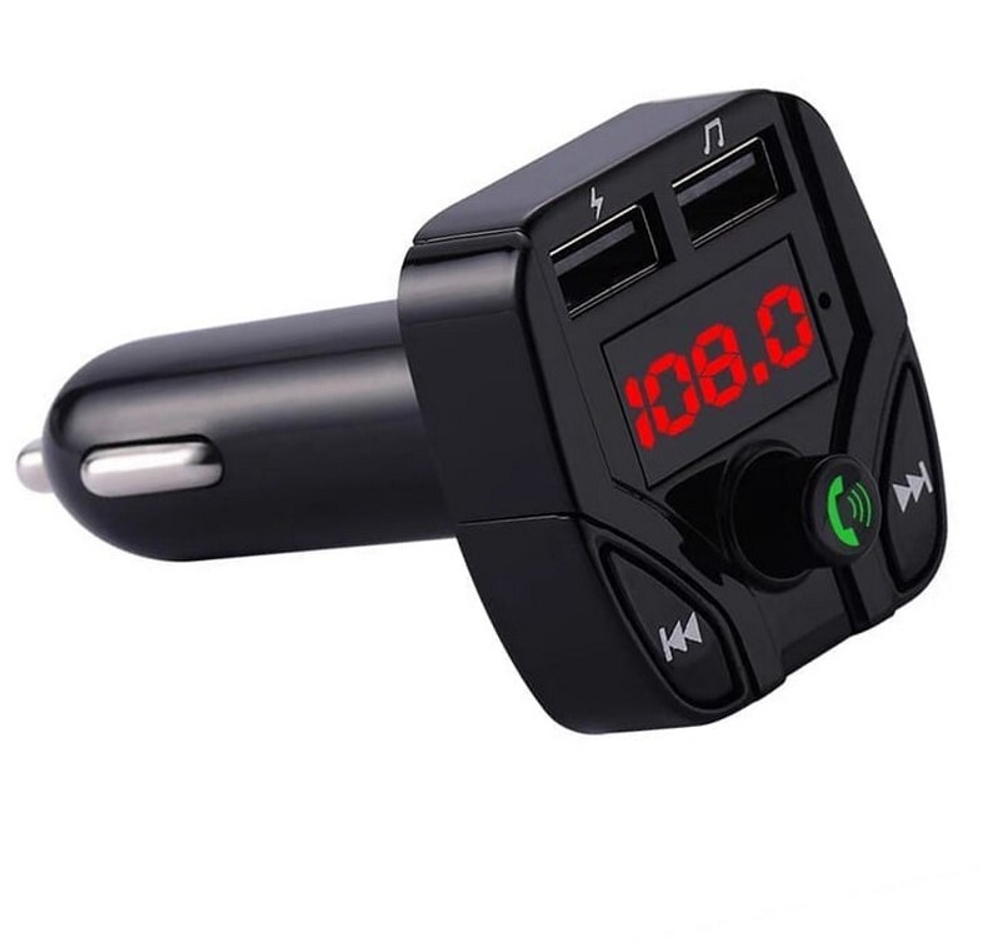 Автомобильный FM-трансмиттер CARX2 Bluetooth (черный)