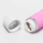 Розовый рельефный вибратор для стимуляции точки G - 17 см. (Цвет: розовый)