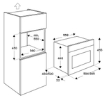 Духовой шкаф Bertazzoni комбинированный с СВЧ F457MODMWTN
