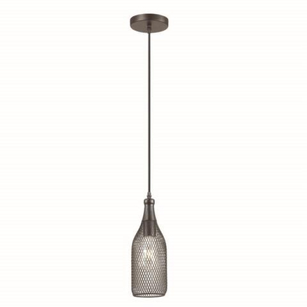 3353/1 PENDANT ODL17 418 черный Подвес E27 60W 220V BOTTLE