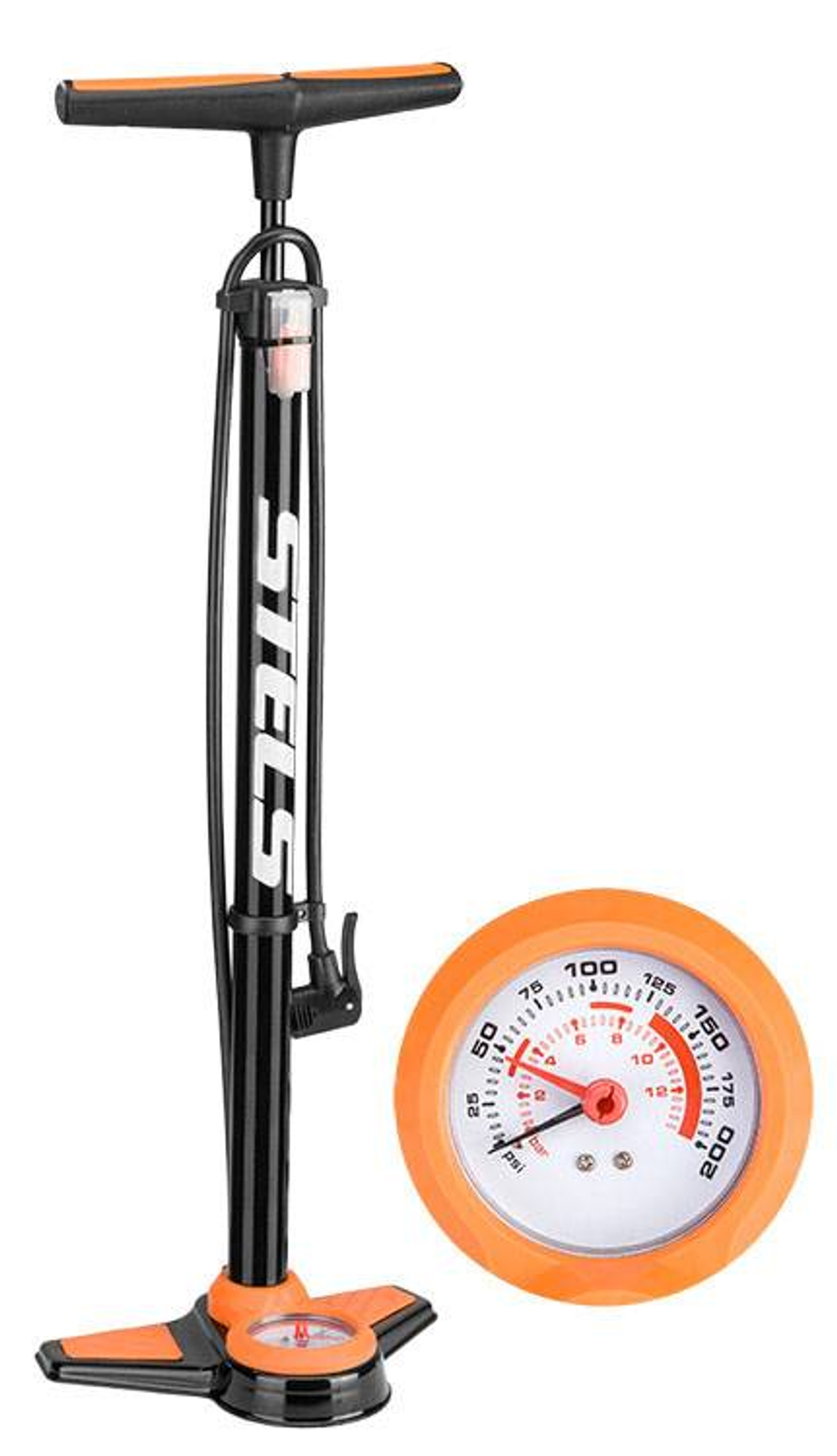 Насос ZF-042 ручной стационарный с манометром,15929