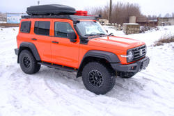 Tank300 Бампер силовой передний STC с противотуманными фарами СТГ и 2-х цветной балкой дальнего света