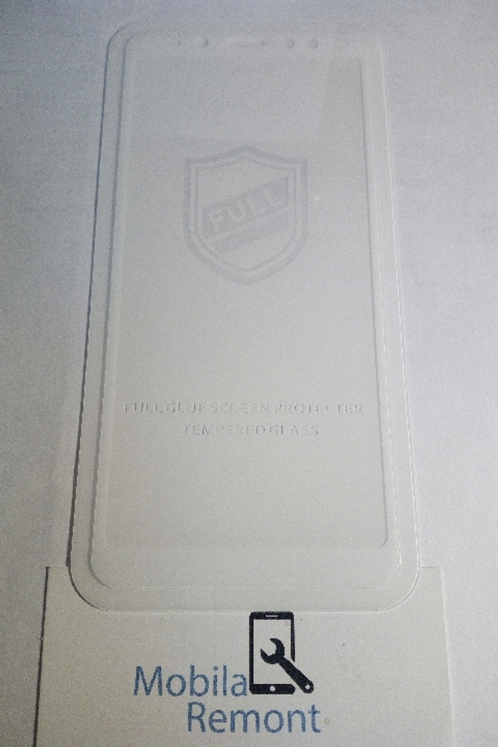 Защитное стекло "Полное покрытие" Samsung A730F (A8+ 2018) Белое