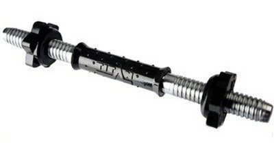 Гриф гантельный 30 мм длина 45 см 2 кг пластиковая антискользящая оболочка