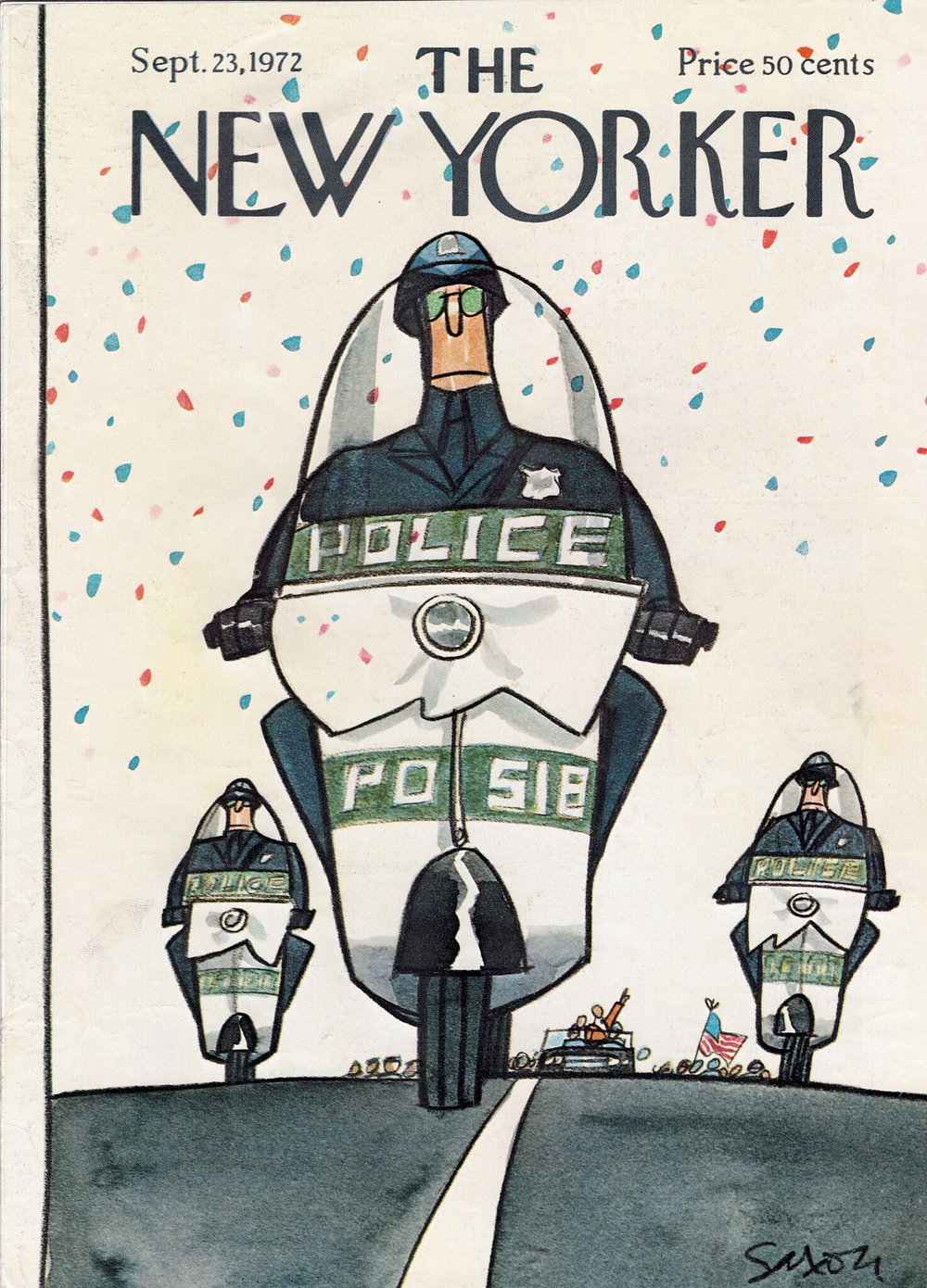 Журнал The New Yorker 23-09-1972, обложка