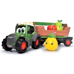 Dickie ABC - Трактор Fendt с прицепом и фруктами, Свет и звук / артикул   4115010  / GTIN 4006333086755